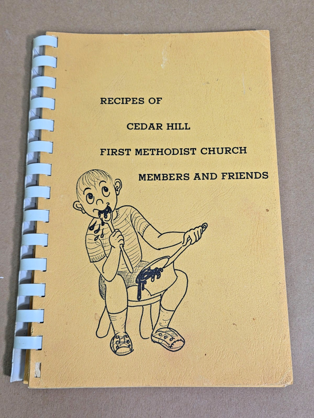 Vintage 1973 Cedar Hill First Methodist Church Cookbook - Recipes of Members